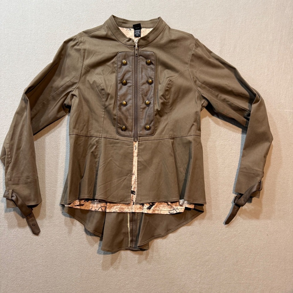 Disney Victorian Steampunk Military Peter‎ Pan Costume Jacket Coat Women XXL